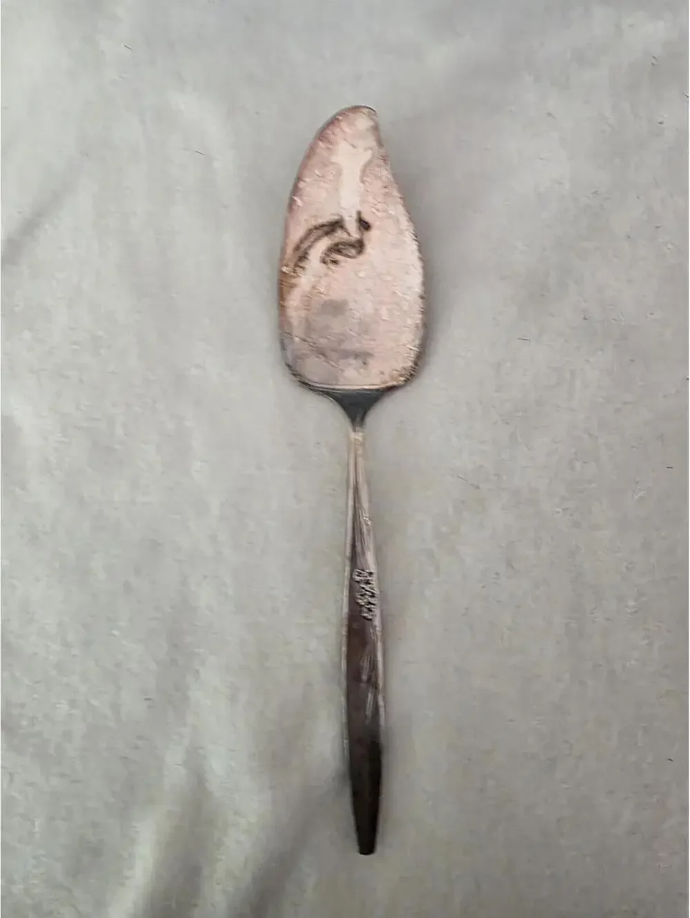 Oneida Gentle Rose Silverplate Pie Server 9 3/8